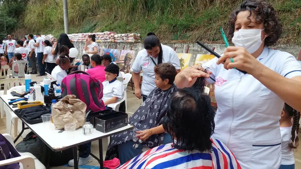 Ambiente festivo y acogedor